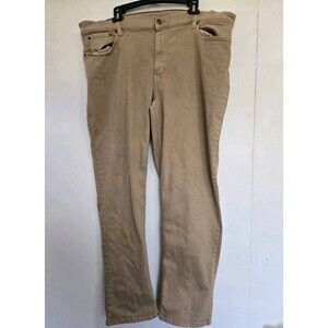 LL Bean Jeans Mens 42x31 BeanFlex  Standard Fit Stretch Brown Denim